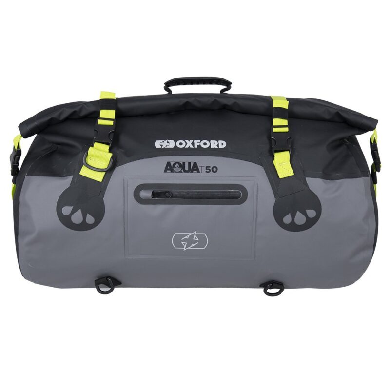 AQUA T-50 ROLL BAG - BLACK/GREY/FLUO