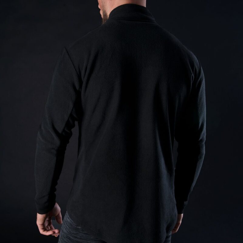 ADVANCED MICRO FLEECE 1/2 NECK MS TOP BLACK