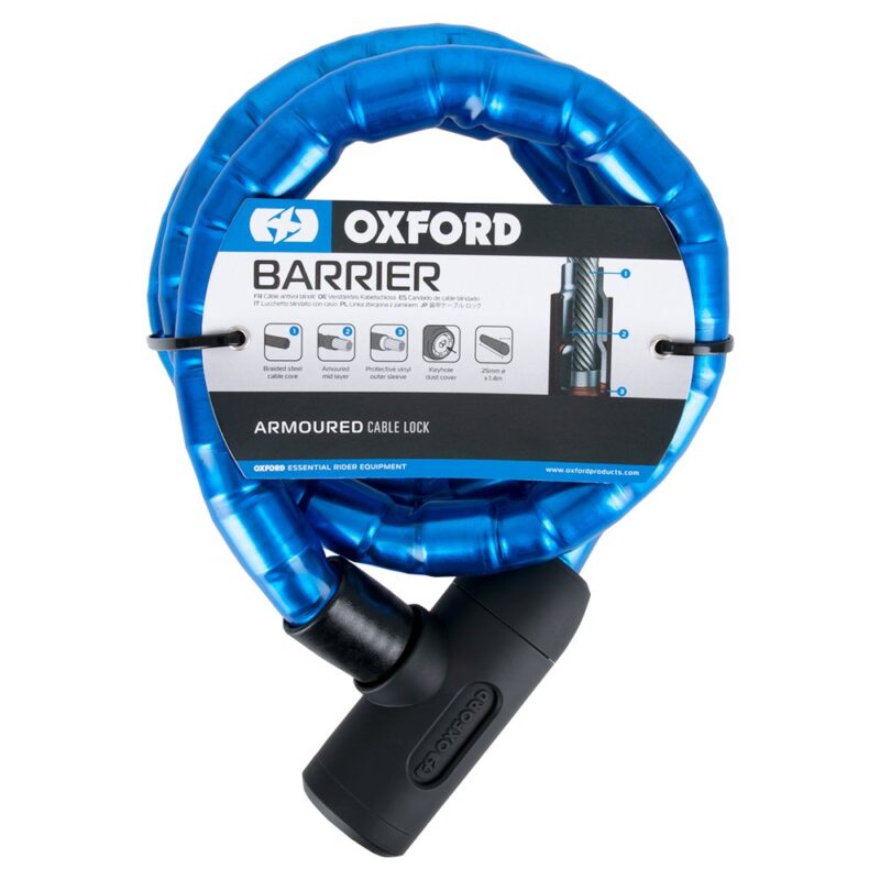 BARRIER ARMOURED CABLE 1.4MX25MM BLUE