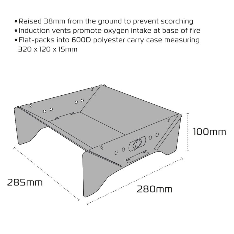 OXFORD FIREPIT (INCLUDING THE CARRYING CASE)