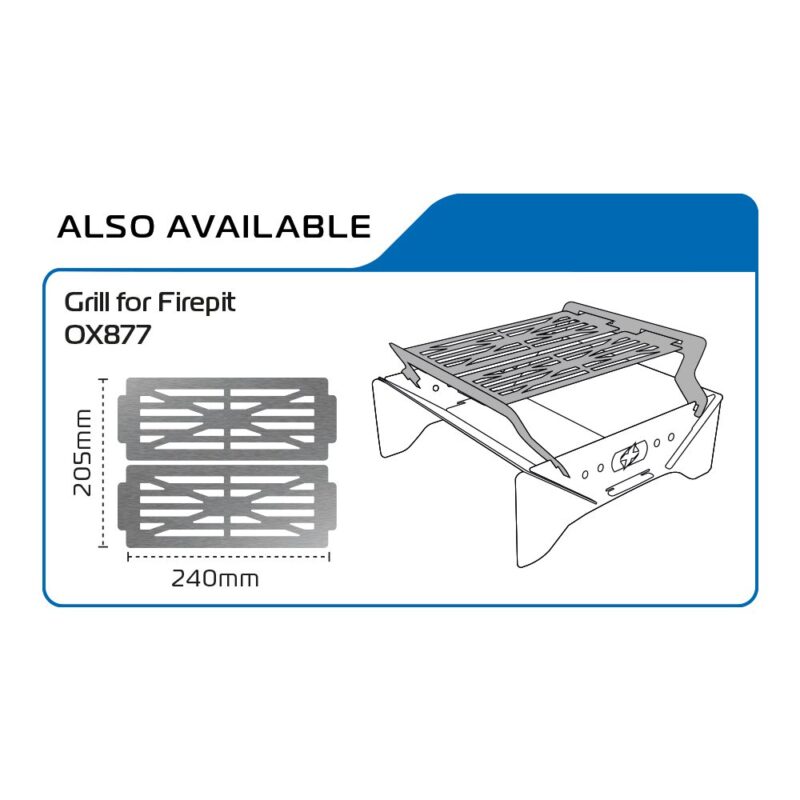 OXFORD FIREPIT (INCLUDING THE CARRYING CASE)