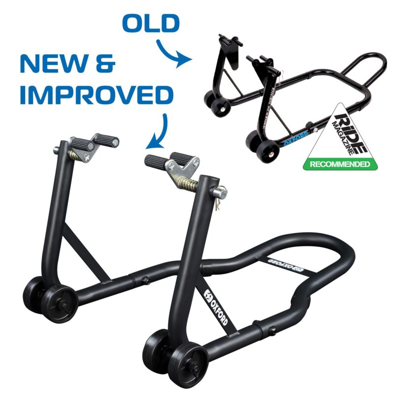 BIG BLACK BIKE FRONT PADDOCK STAND