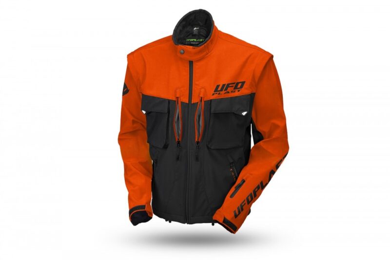 Xhaketë enduro Taiga ngjyrë portokalli neoni