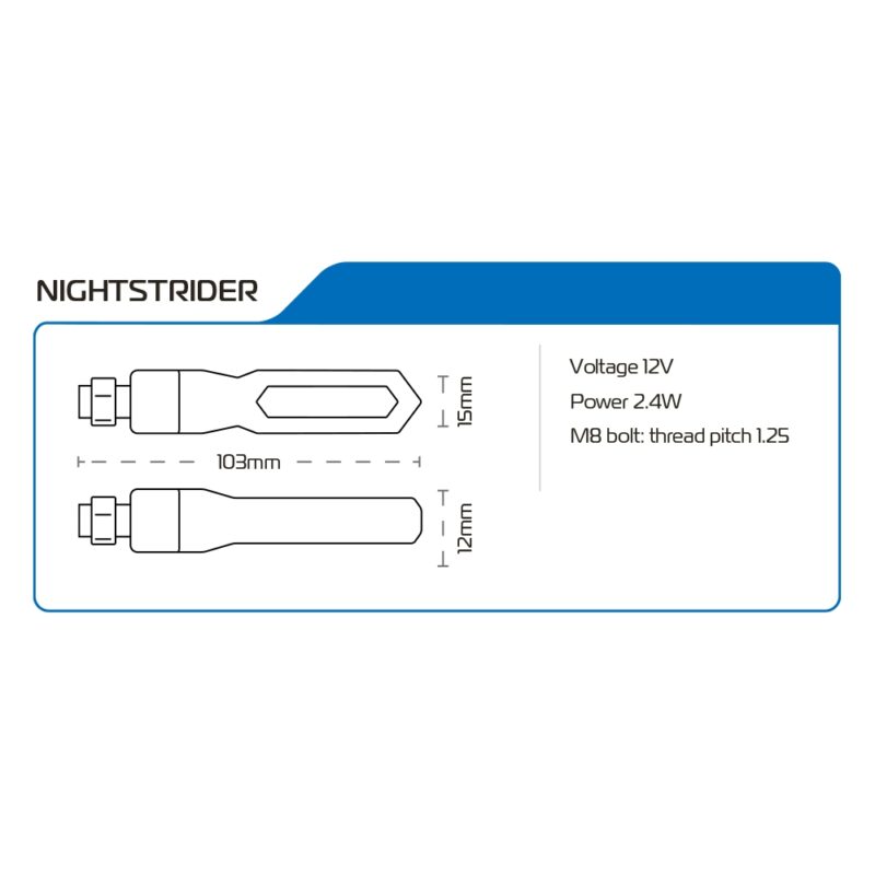 Oxford NightStrider - Tregues Sekuencialë (përfshirë 2 rezistorë)