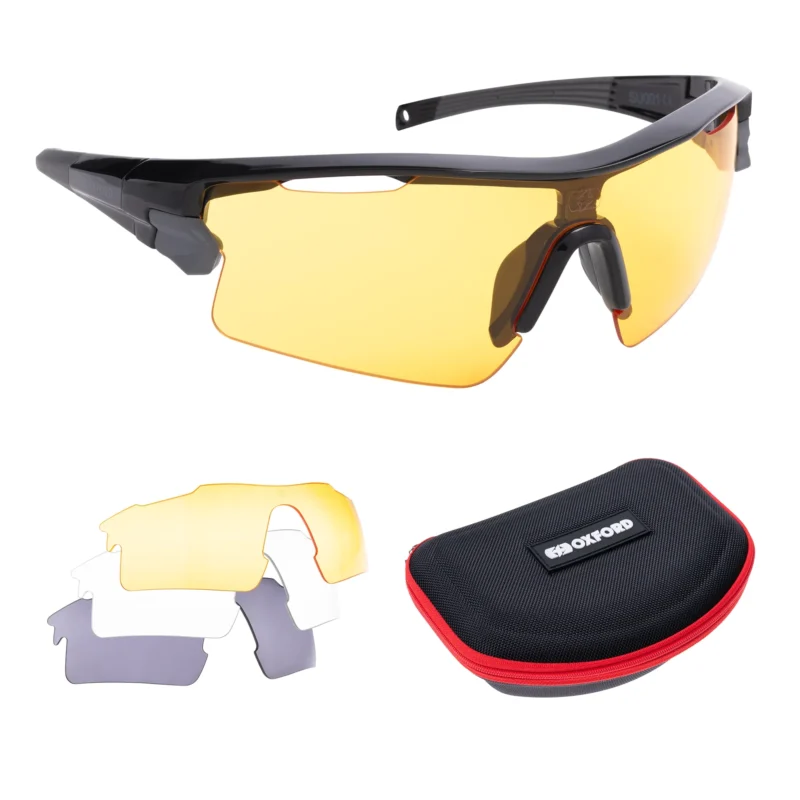 Oxford Sector Multi-Lens Sunglasses,Clear Smoke Yellow